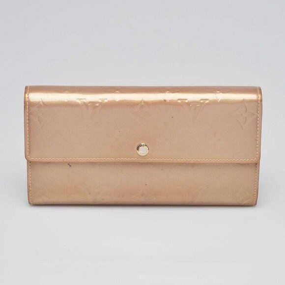 Louis Vuitton Gold Monogram Vernis Sarah Wallet - Picture 1 of 8